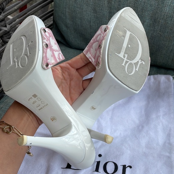 Y2k pink Christian Dior monogram heels - Picture 12 of 14